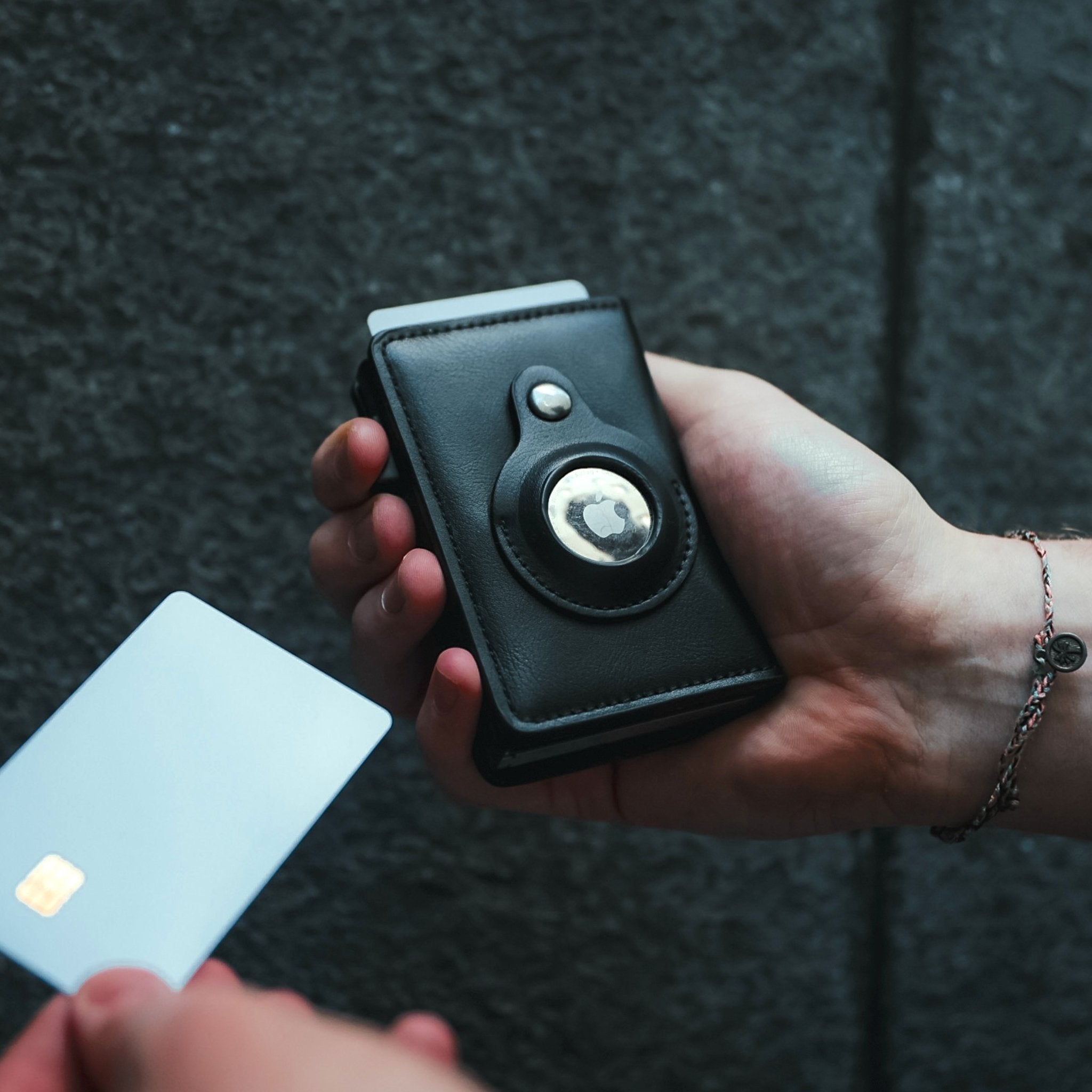 Cypher AirTag Wallet - Nappa Black - Leather RFID AirTag Compatible Wallet - 12 Cards & Cash - WalletAces - Lifestyle - Card Access