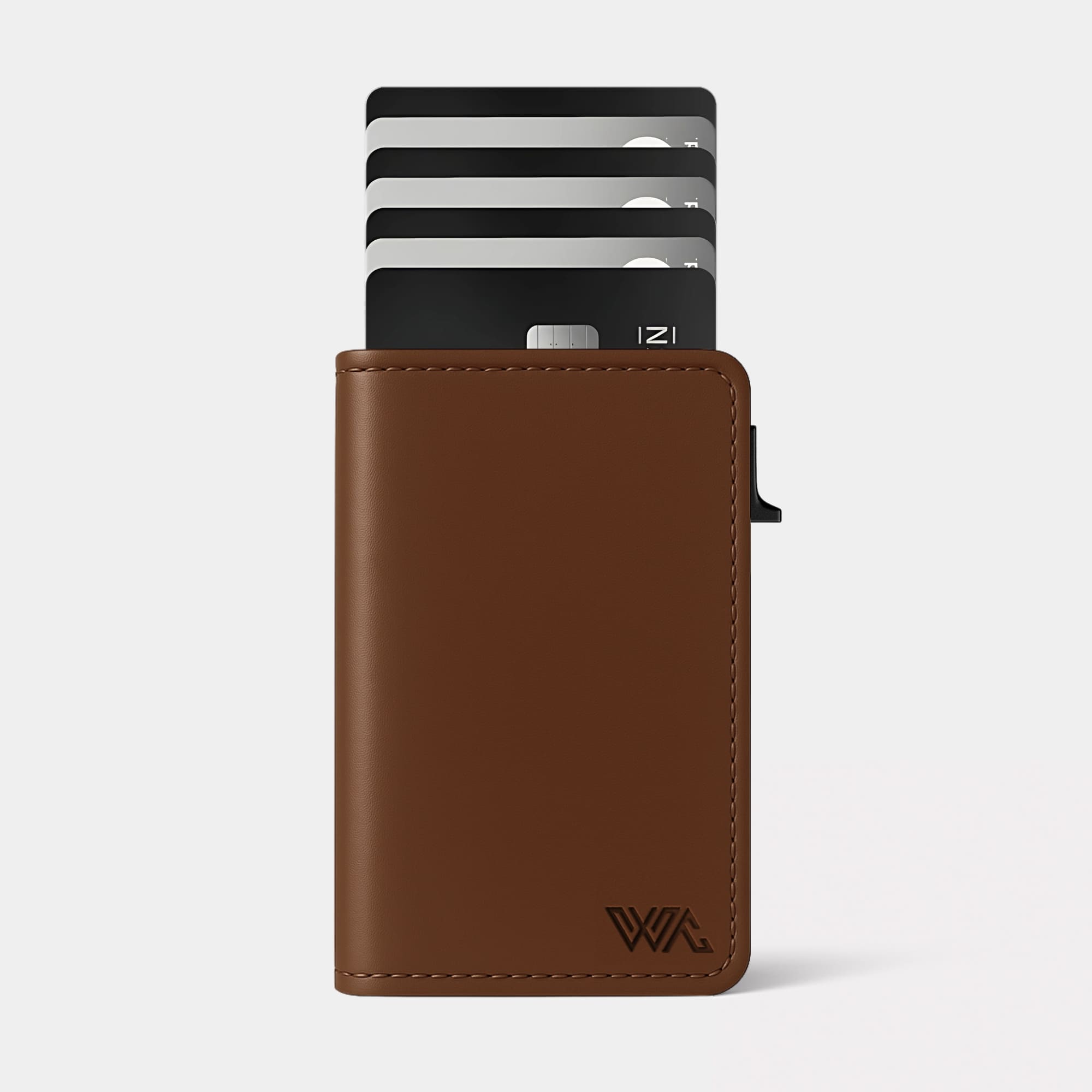 Enigma Wallet - Classic Brown- Leather RFID Smart Wallet - 12 Cards & Cash - WalletAces