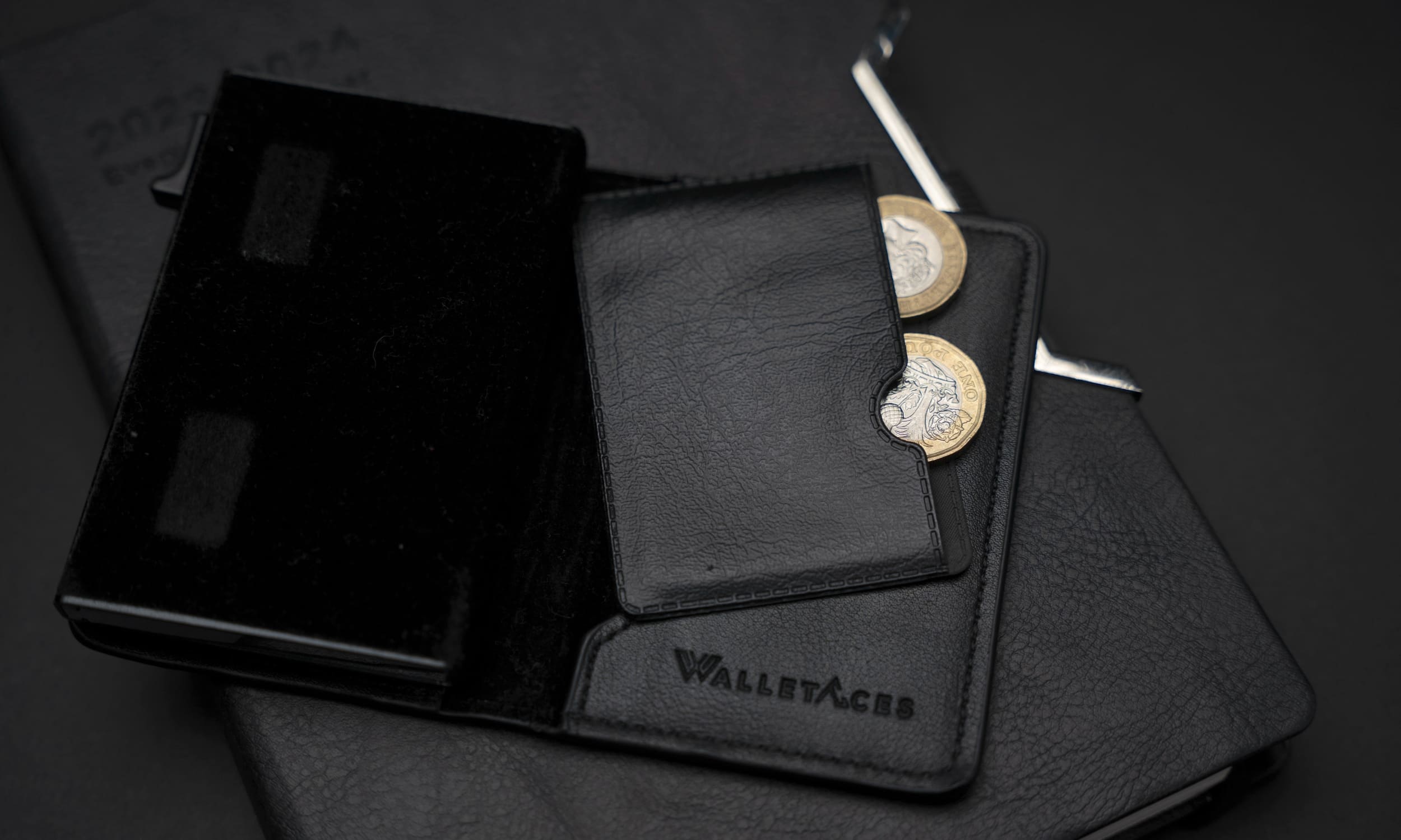 Coin Pocket - Leather Coin Organizer for Smart Wallet - 10 Coins - WalletAces - Desktop Main Image