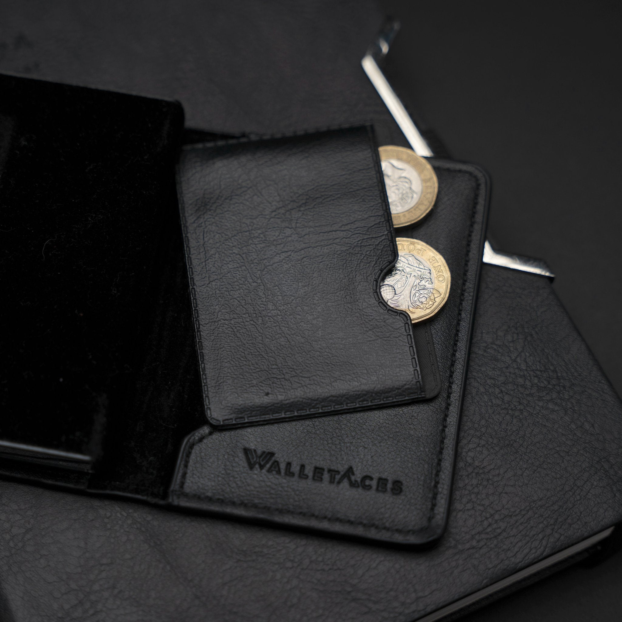 Coin Pocket - Leather Coin Organizer for Smart Wallet - On Enigma Wallet - WalletAces