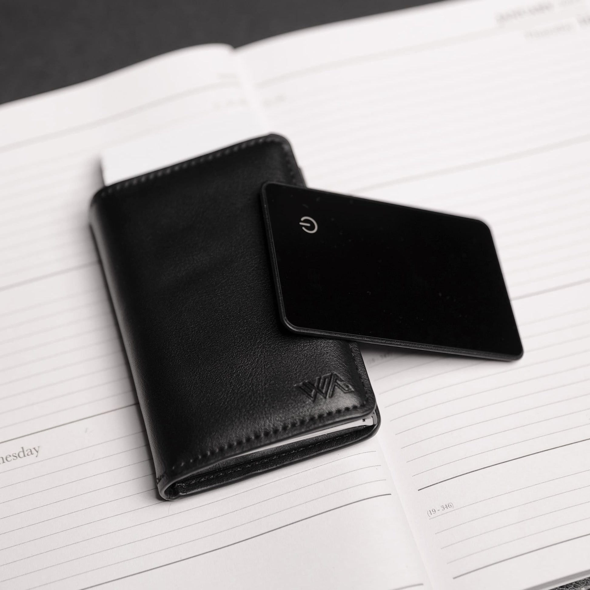 WALLET + TRACKER - Walletaces - Nappa Black