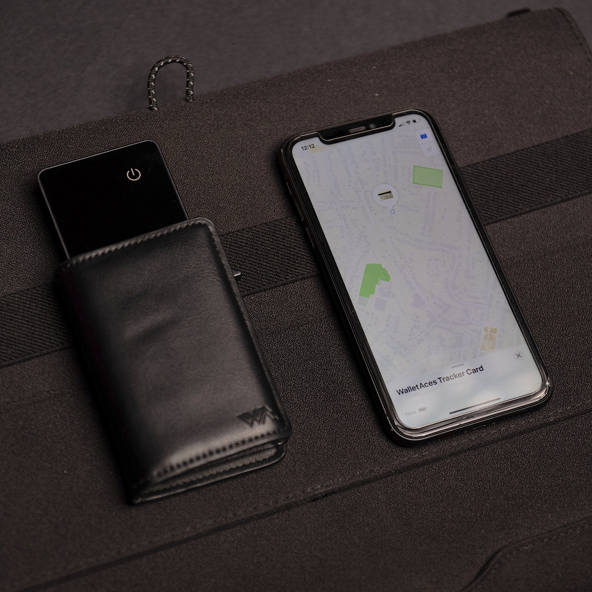 Wallet and Tracker Bundle - Nappa Black - Trackable RFID Smart Wallet - Worldwide Wallet Tracker - 12 Cards & Cash - WalletAces - Lifestyle - Wallet Tracking On Iphone