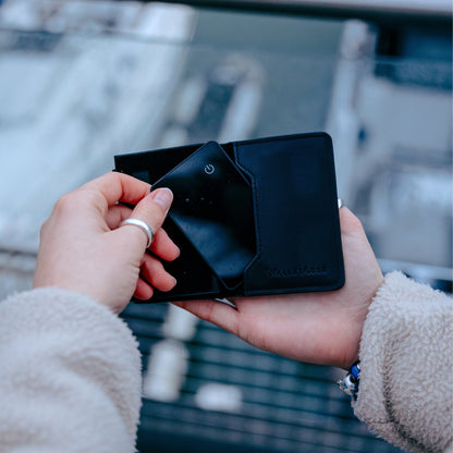 WALLET + TRACKER - Walletaces - Navy Blue