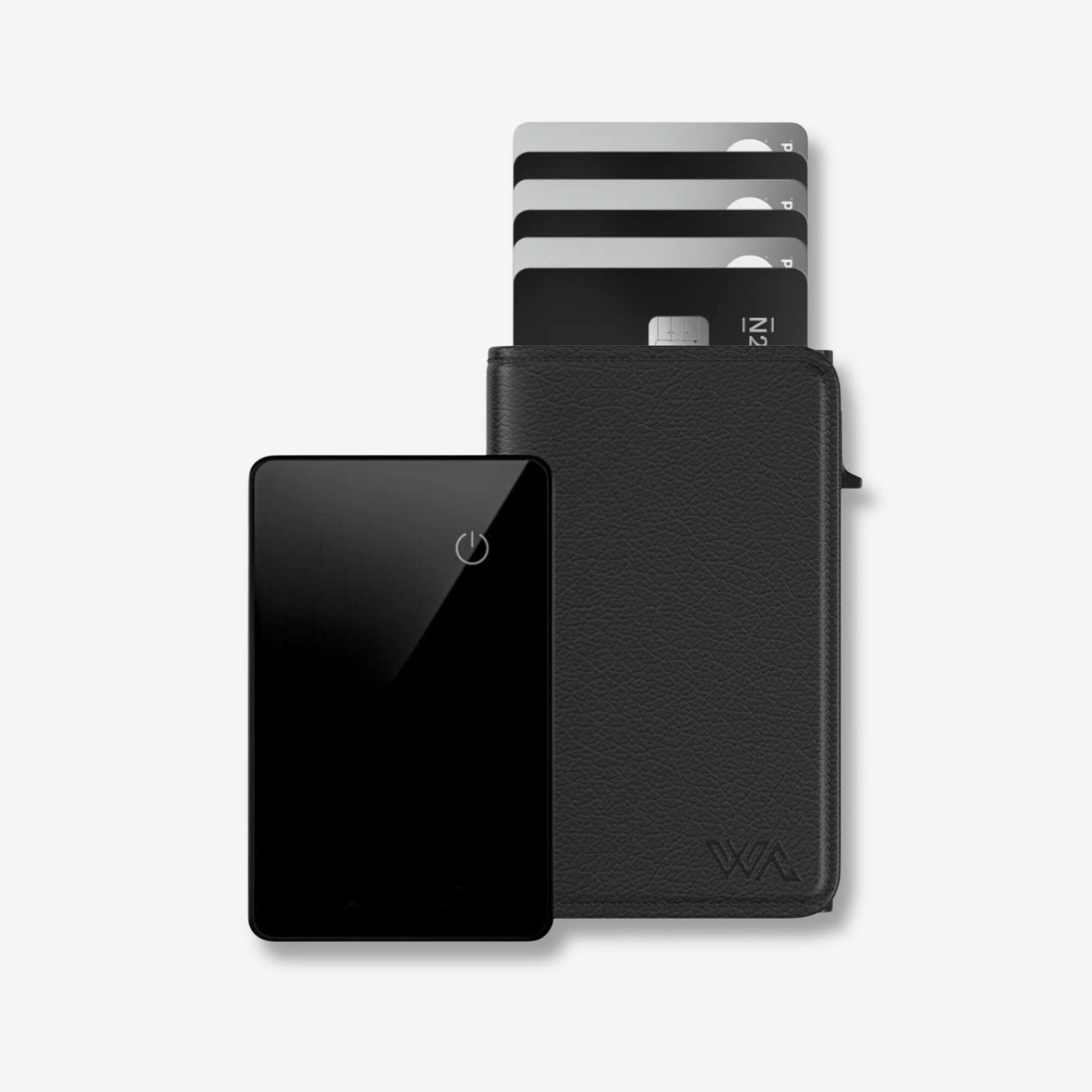 WALLET + TRACKER - Walletaces - Nappa Black