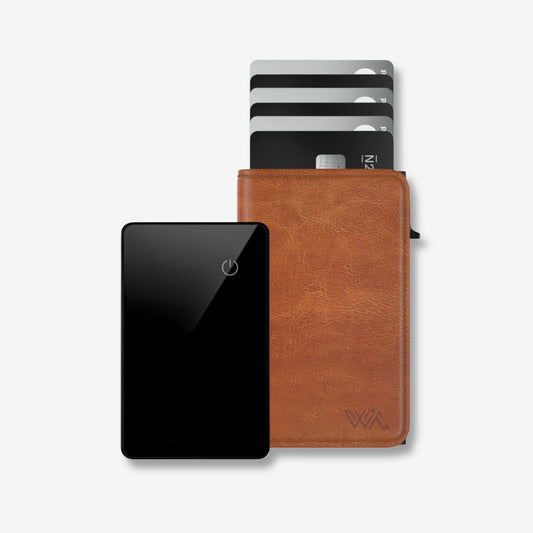 WALLET + TRACKER - Walletaces - Classic Brown